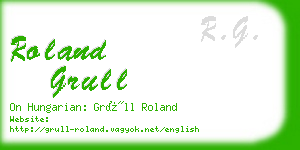 roland grull business card
